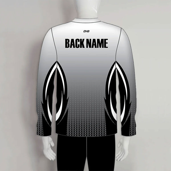 LAJZ17 Gray Arrows Custom Adult Youth Long Sleeve Archery Jerseys