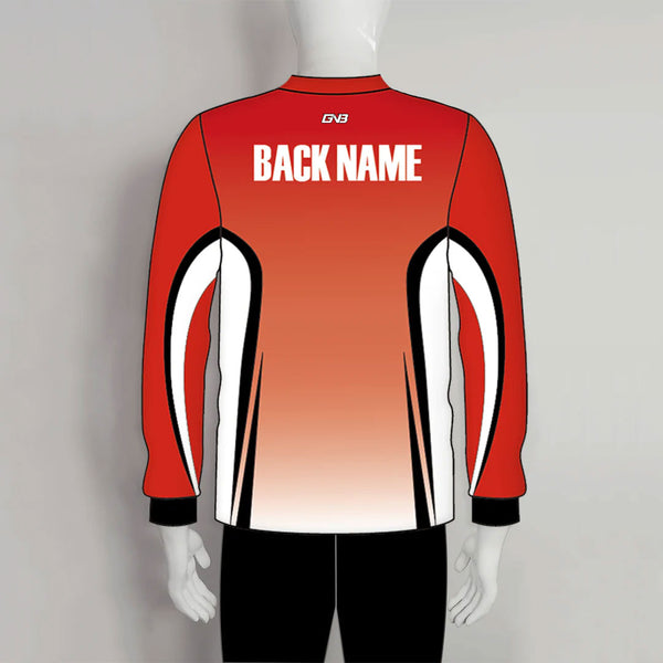 LAJZ25 Red Black White Custom Long Sleeve Blank Archery Jerseys