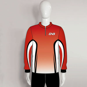 LAJZ25 Red Black White Custom Long Sleeve Blank Archery Jerseys