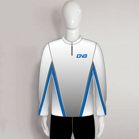LAJZ5 Gradient Gray White Custom Archery Long Sleeve Shirts Jerseys