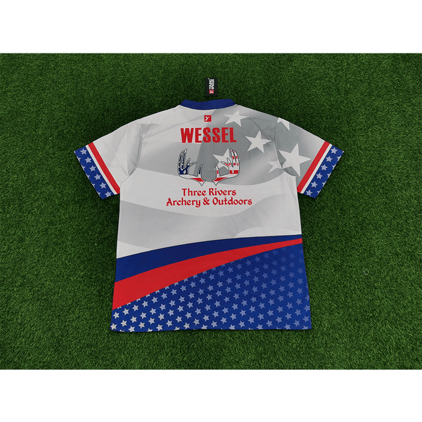AJX6 Patriotic Custom Sublimated Cool Archery Jerseys - YoungSpeeds