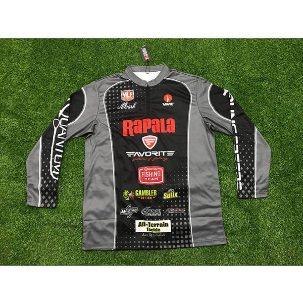 FJZ18 Dark Gray Black Custom Performance Fishing Shirts - YoungSpeeds