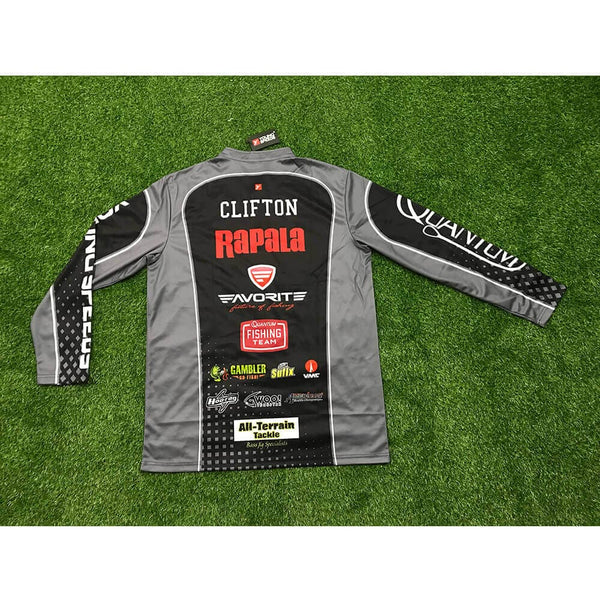 FJZ18 Dark Gray Black Custom Performance Fishing Shirts - YoungSpeeds