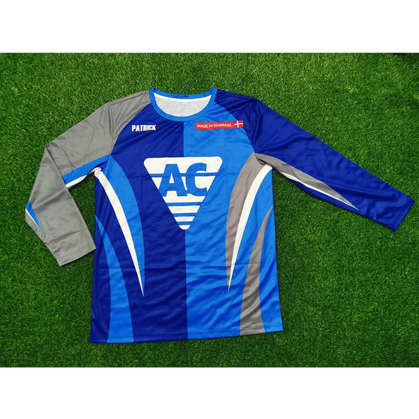FJZ16 Light Dark Blue Color Block Custom Performance Fishing Shirts - YoungSpeeds