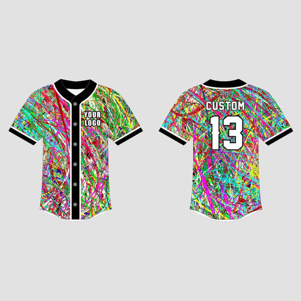 Abstract Colorful Lines Custom EDM Artist Hockey/Basketball/Baseball Jerseys - YoungSpeeds