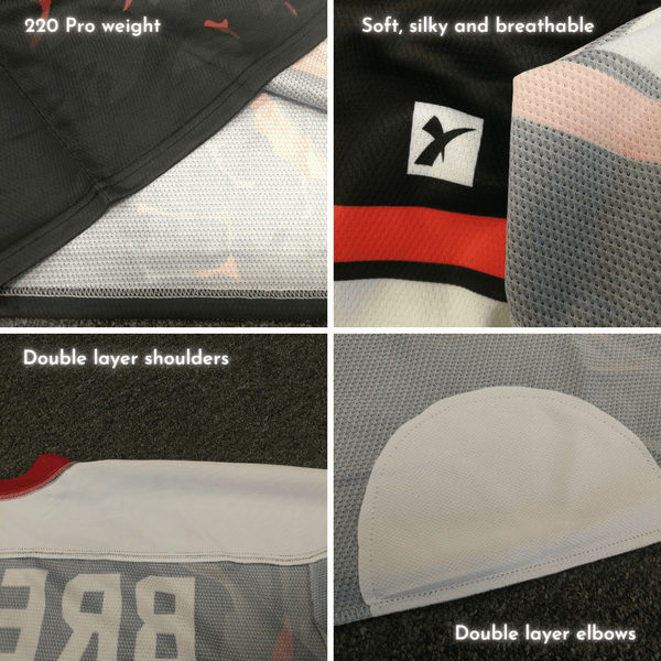 YS23 Green Red White Custom Blank Hockey Jerseys Wholesale - YoungSpeeds