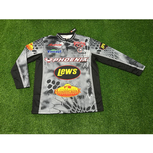 FJZ67 Gray Custom Fishing Jerseys 1/4 Zip - YoungSpeeds