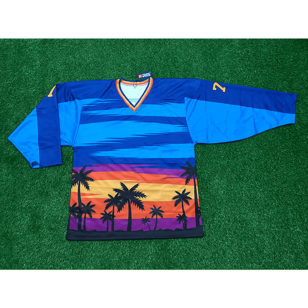 HJC169 California Beach Sublimated Custom Made Hockey Jerseys - YoungSpeeds