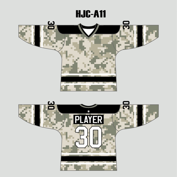Military Camouflage Sublimated Custom Blank Hockey Jerseys - YoungSpeeds