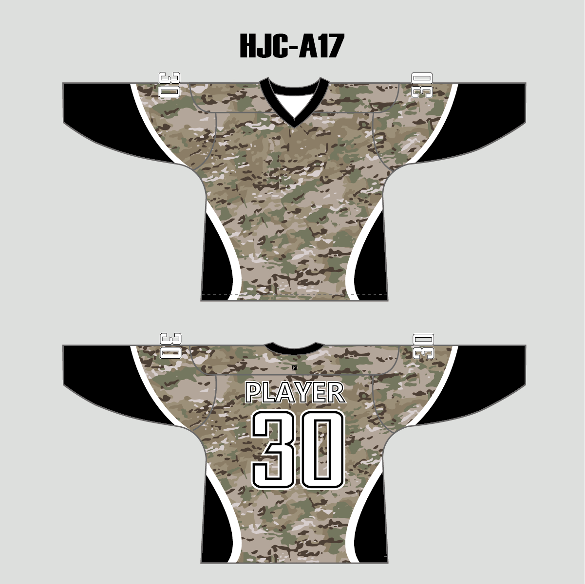 MultiCam Camouflage Pattern Custom Made Hockey Jerseys - YoungSpeeds