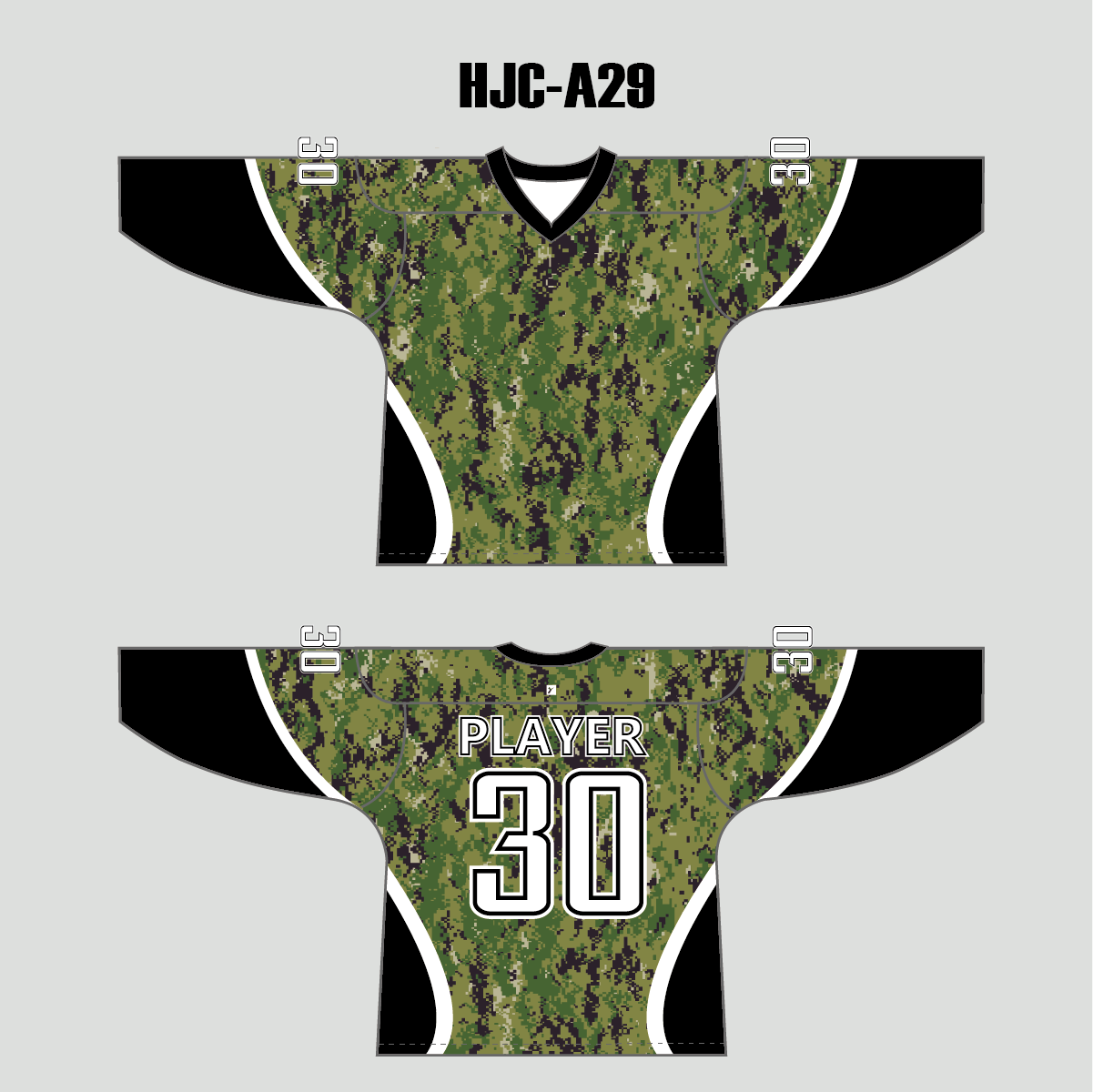 AOR-2 Digital Camouflage Custom Hockey Jerseys - YoungSpeeds