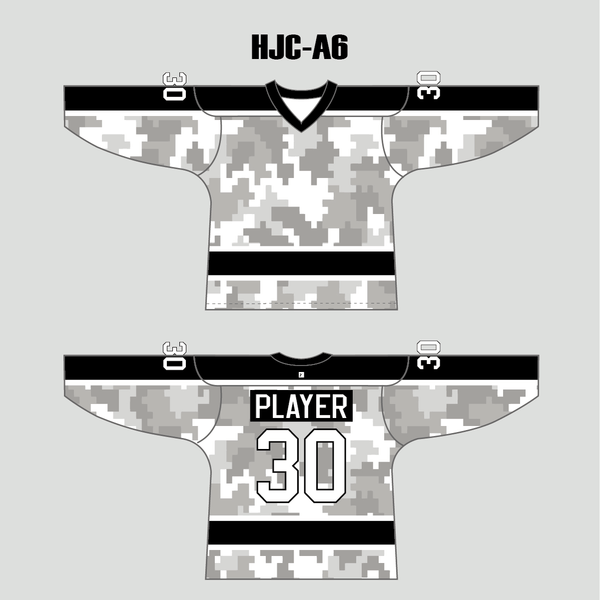 Snow Digital Camo Pattern 2 Hockey Jerseys Custom Made - YoungSpeeds