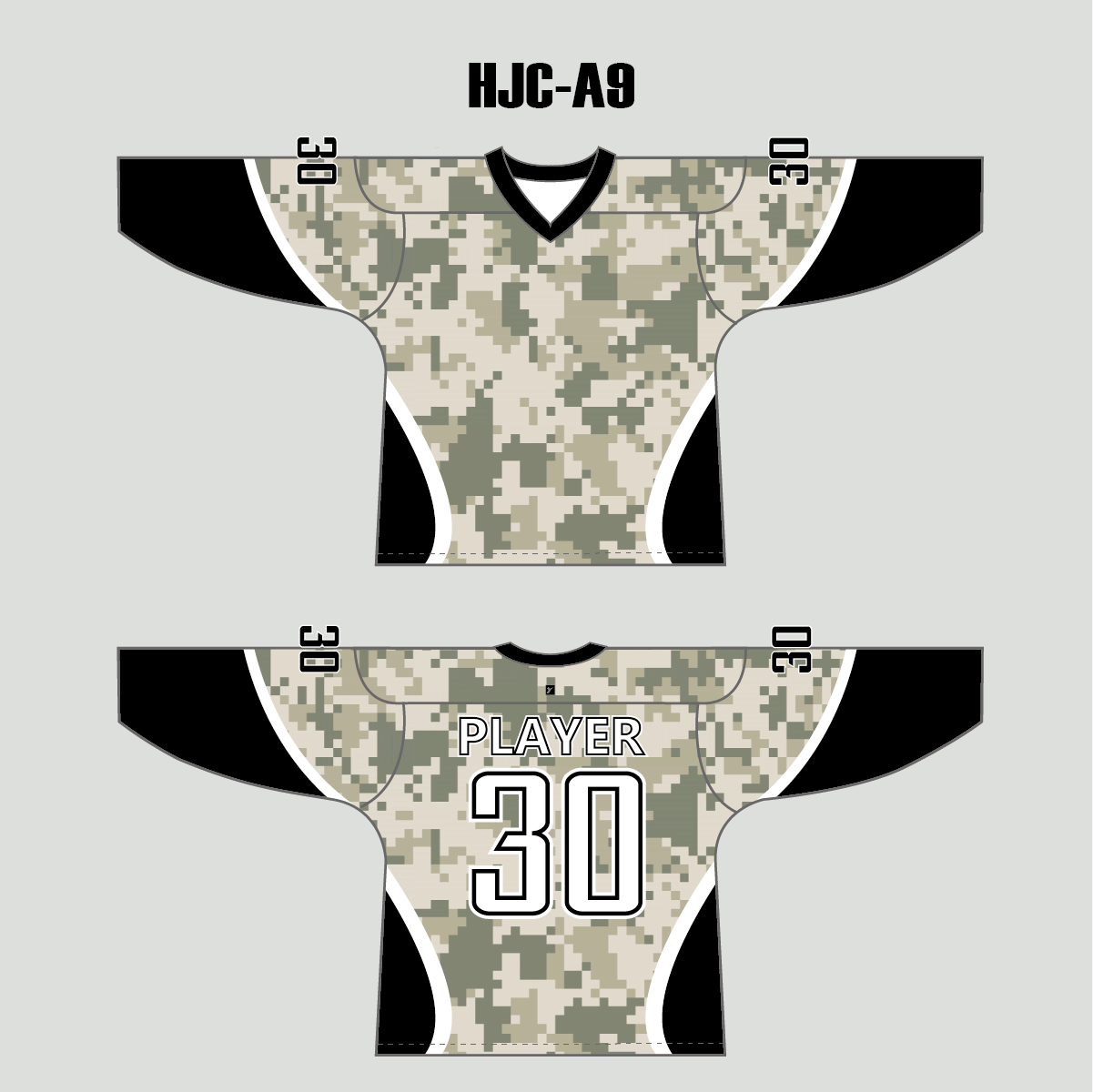 Military Camouflage Sublimated Custom Blank Hockey Jerseys - YoungSpeeds