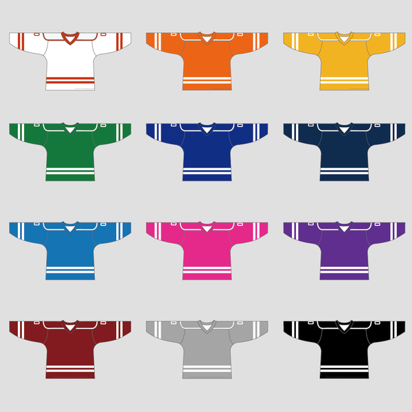 YS1 Red White Sublimated Custom Adult Youth Hockey Jerseys - YoungSpeeds