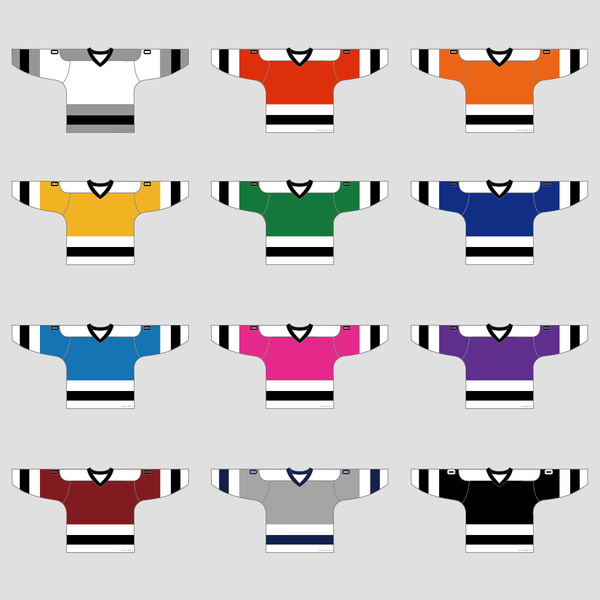 YS27 Navy Blue White Black Sublimated Custom Ice Roller Hockey Jerseys - YoungSpeeds
