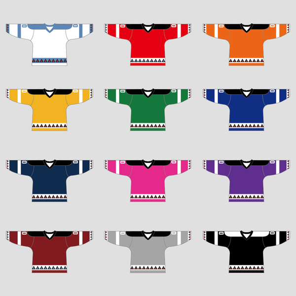 YS31 Light Blue/White/Black Custom Ice Roller Hockey Jerseys - YoungSpeeds