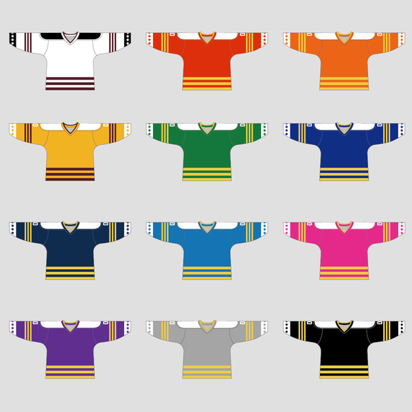 YS56 Maroon/Gold/White Custom Ice Roller Hockey Jerseys Design - YoungSpeeds