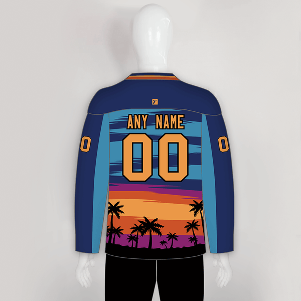 HJC169 California Beach Sublimated Custom Made Hockey Jerseys - YoungSpeeds