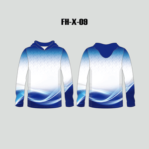 FHX09 Abstract Wave Custom Fishing Hoodies For Men and Women - YoungSpeeds