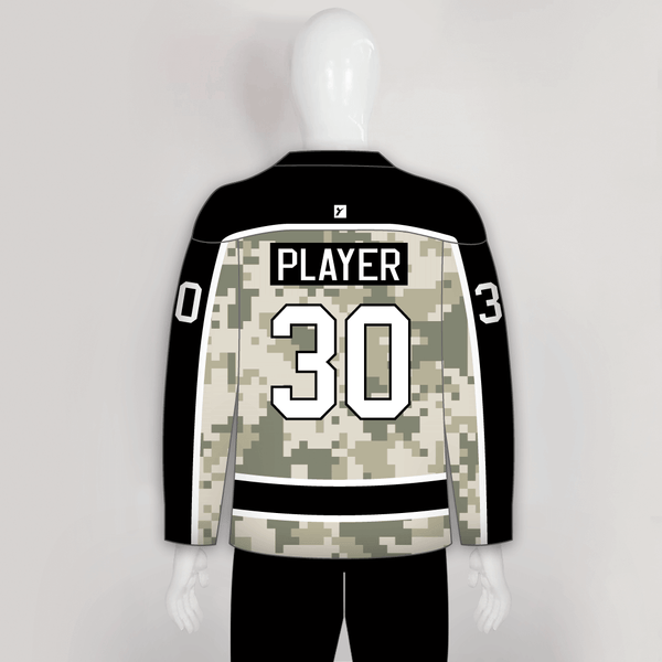 Military Camouflage Sublimated Custom Blank Hockey Jerseys - YoungSpeeds