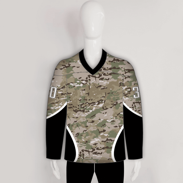 MultiCam Camouflage Pattern Custom Made Hockey Jerseys - YoungSpeeds