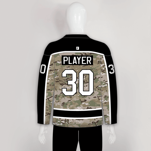 MultiCam Camouflage Pattern Custom Made Hockey Jerseys - YoungSpeeds