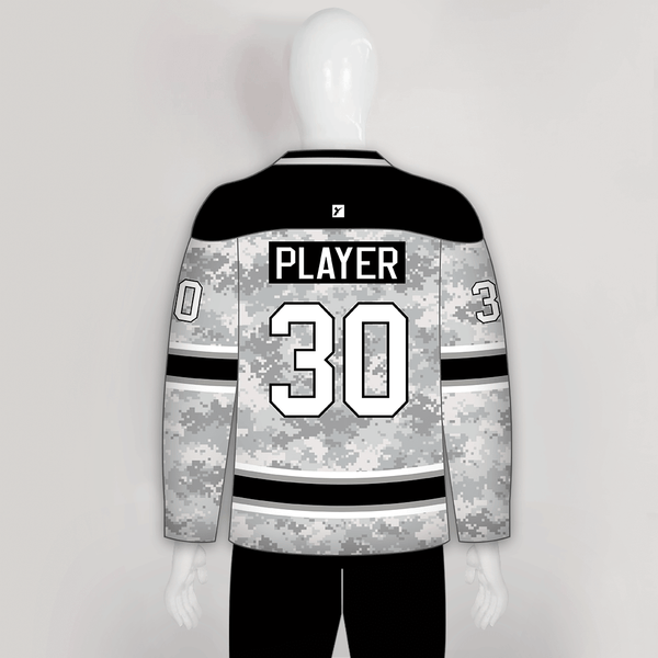 Snow Digital Camouflage Pattern 1 Custom Made Hockey Jerseys - YoungSpeeds