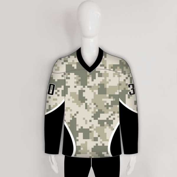 Military Camouflage Sublimated Custom Blank Hockey Jerseys - YoungSpeeds