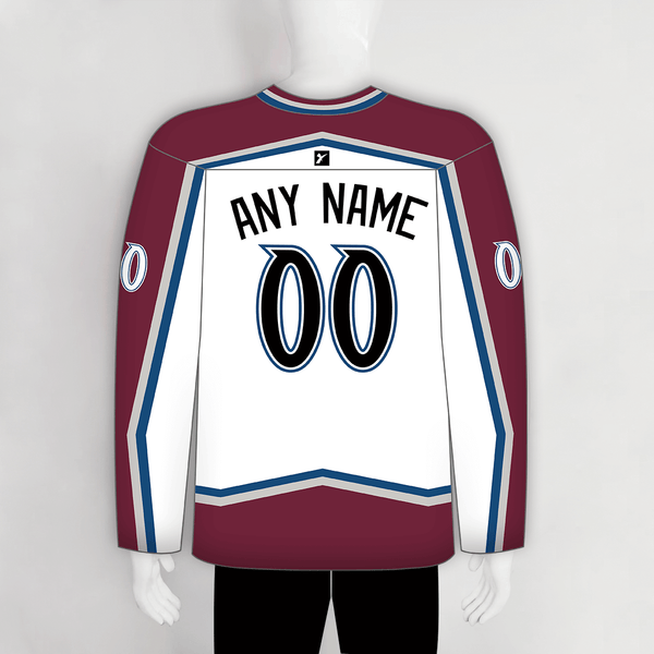 HJZ195 2001 Colorado Avalanche Custom Blank Hockey Jerseys - YoungSpeeds
