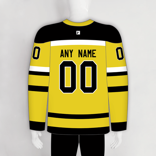 HJZ227 Cincinnati Stingers 1978 Custom Blank Yellow Hockey Jerseys - YoungSpeeds