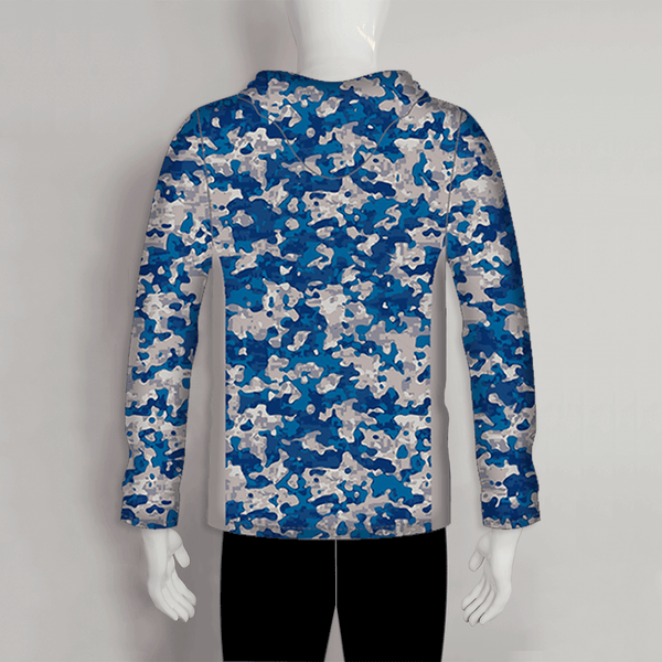 FHJ010 Navy Grey Military Camouflage Custom Fishing Hoodies - YoungSpeeds