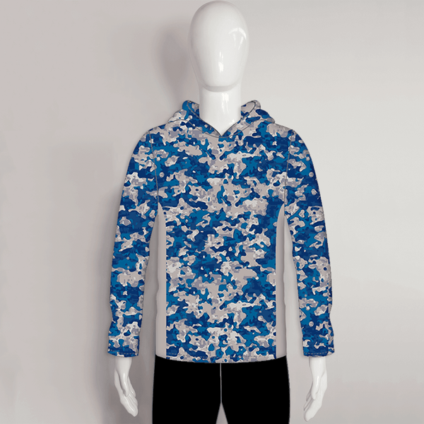 FHJ010 Navy Grey Military Camouflage Custom Fishing Hoodies - YoungSpeeds